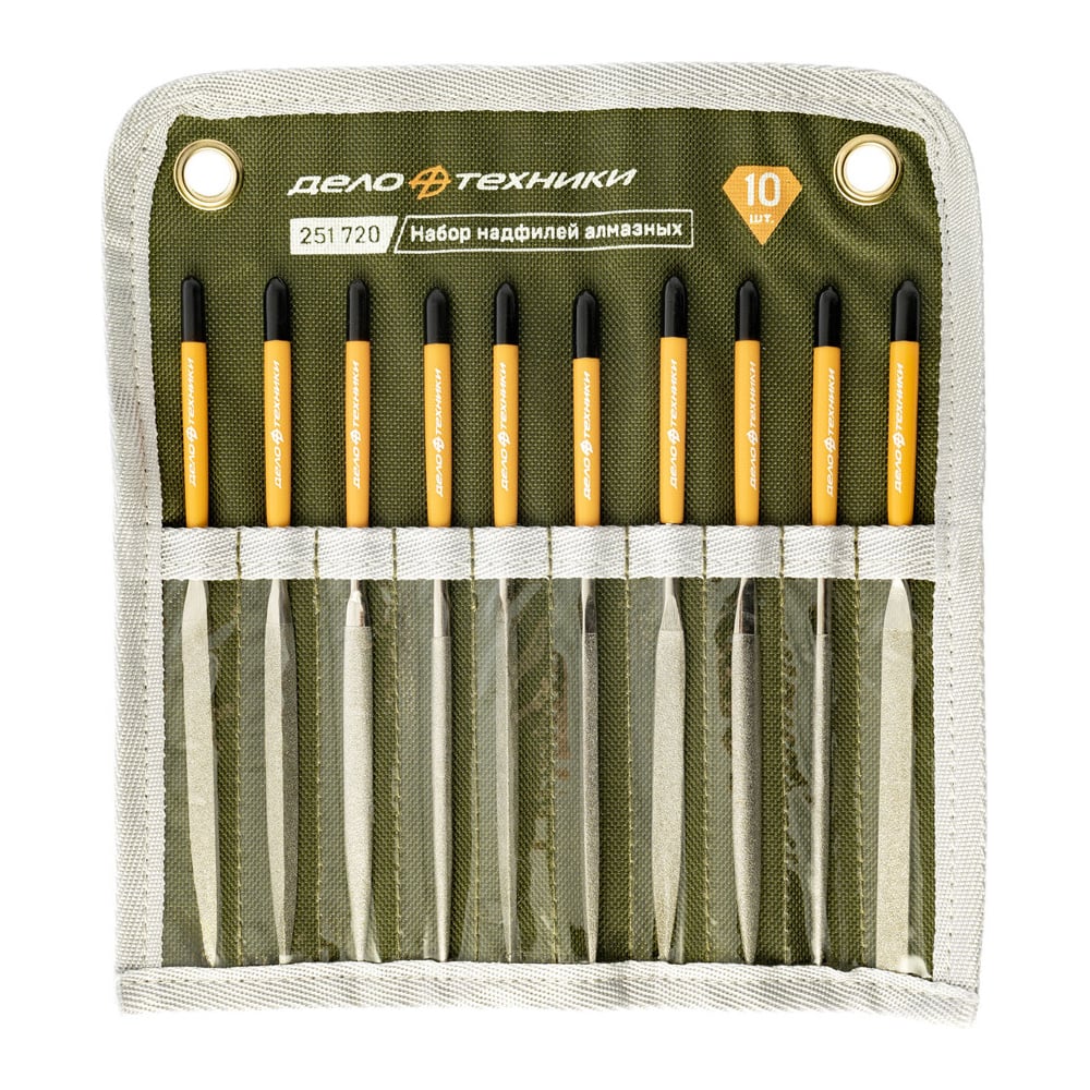 Изображение товара Набор надфилей алмазных Дело Техники 10 шт 251720