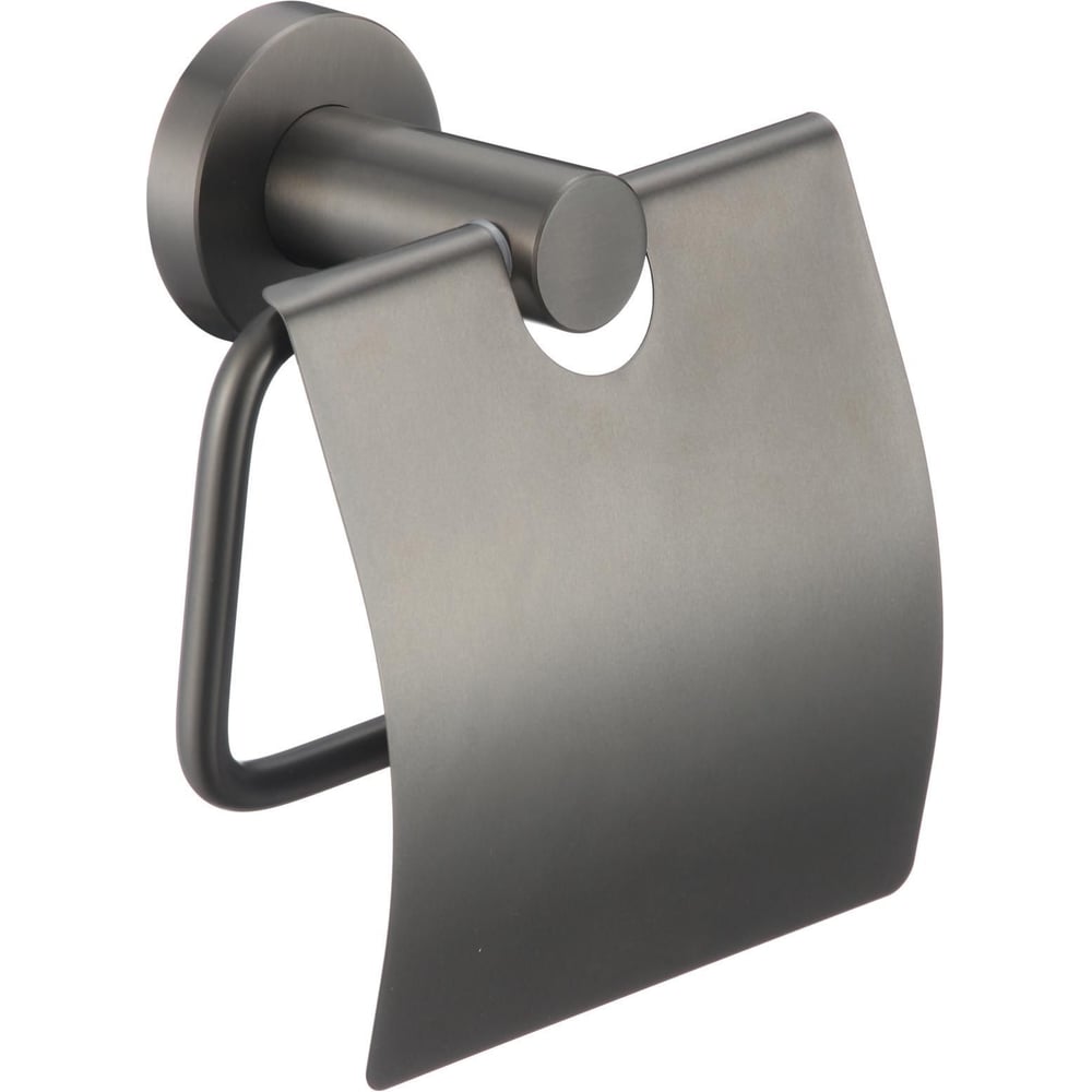 Изображение товара Держатель для туалетной бумаги с крышкой Savol S-005651Q нержавеющая сталь графит
