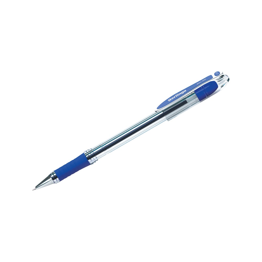 Шариковая ручка Berlingo ручка капиллярная 0 8 мм centropen 4611 линия 0 3мм синий невысыхаемая длина письма 1500 м