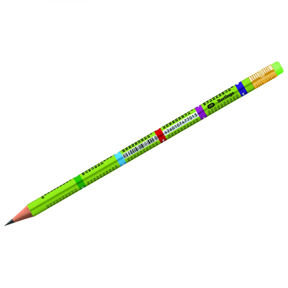 Чернографитный карандаш Berlingo карандаш чернографитный с ластиком hb гарри поттер круглый заточенный в пластиковой тубе