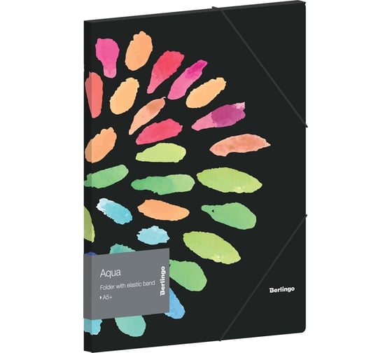Изображение товара Папка для тетрадей BERLINGO Aqua на резинке А5+, 600 мкм, с рисунком FB5_A5011