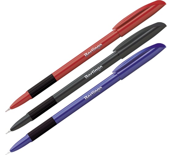 Изображение товара Шариковая ручка BERLINGO Metallic Pro синяя, 0.7 мм, грип CBp_70753