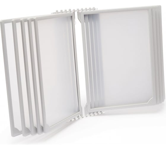 Изображение товара Настенная перекидная система Контур Лайн 10 отделений, А4, серая 08FB0212