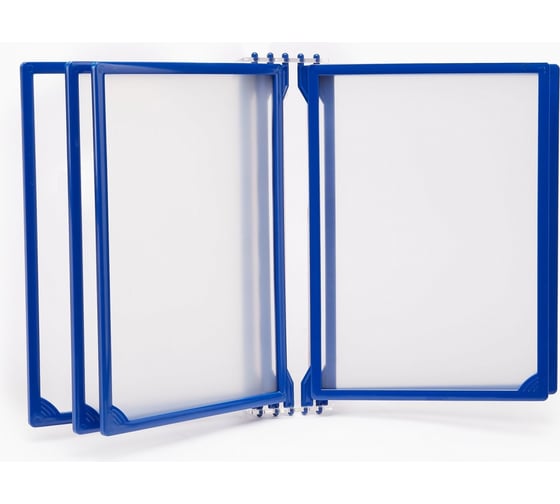 Изображение товара Настенная перекидная система Контур Лайн 5 отделений, А4, синяя 08FB0202