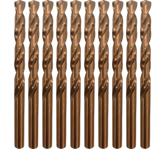 Изображение товара Сверло по металлу Р6М5К5 ИНСТРУМЕНТ - ЦЕНТР 4.5 мм, 10 шт 3526-10