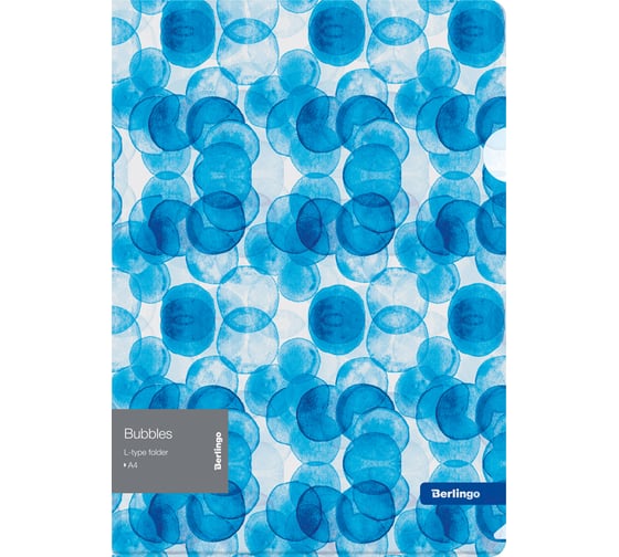 Изображение товара Папка-уголок Berlingo Bubbles А4, 200 мкм, прозрачная, с рисунком LFp_A4601