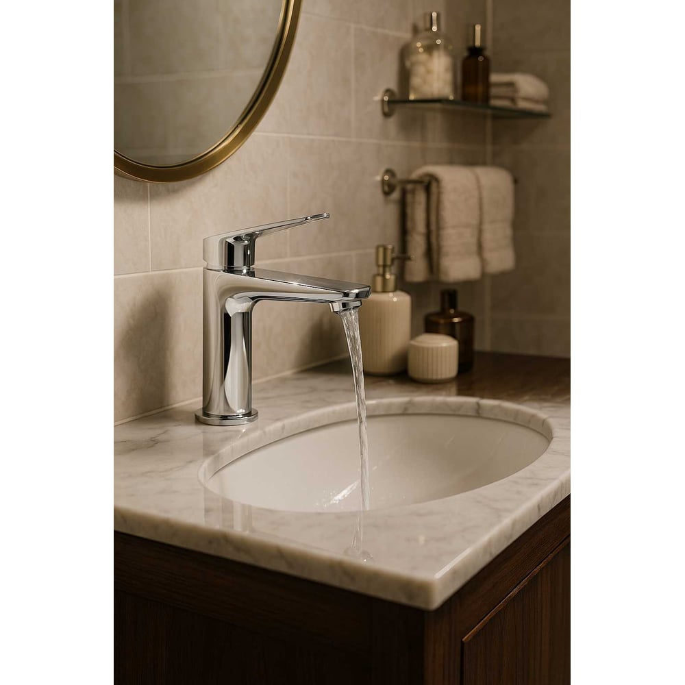 Изображение товара Смеситель для раковины OLIVE'S VIAR хром однорычажный модель 28100VR