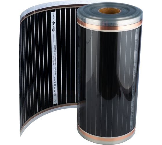 Изображение товара Пленочный теплый пол Warmcoin 220Вт/м.кв., ширина 0,5 м, 3,5м2 Пленка_220Вт_50см_7мп