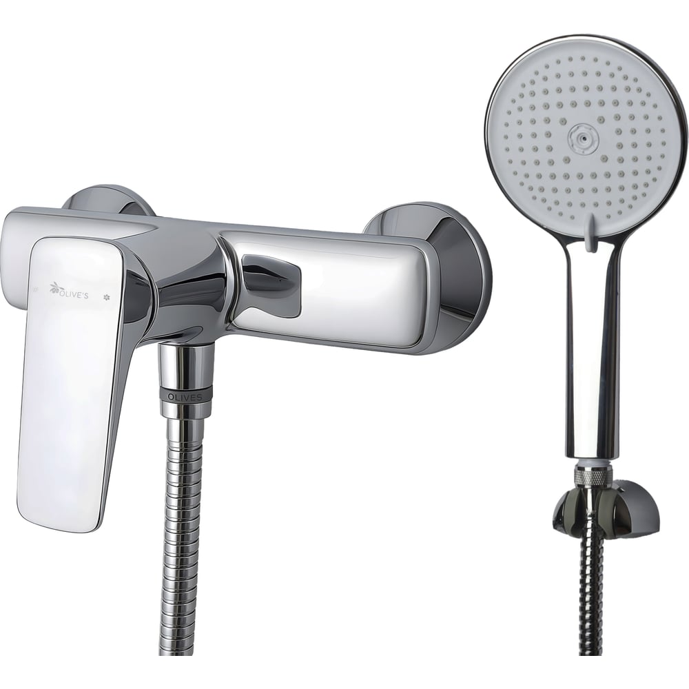 Изображение товара Смеситель для душа OLIVE'S TARONE хром однорычажный современный стиль