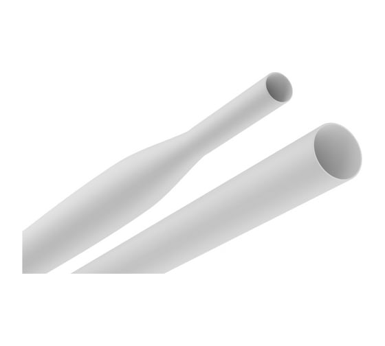 Изображение товара Термоусадочная трубка ЭРА NO224433 ТТУ нгLS 8/4 белая в отрезках по 1 м. (Упак 25 штук) Б0067562