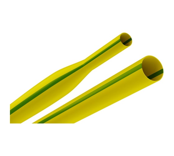 Изображение товара Термоусадочная трубка ЭРА NO224448 ТТУ нгLS 12/6 желто-зеленая в отрезках по 1 м. (Упак 25 штук) Б0067685