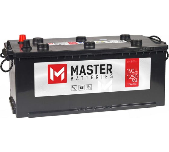 Изображение товара Аккумуляторная батарея MASTER BATTERIES 190Ah R+ MBT1904F