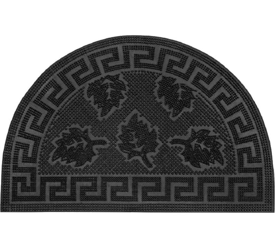 Изображение товара Резиновый придверный коврик ComeForte PIN MAT Этно 45х75 см полукруглый PM-212