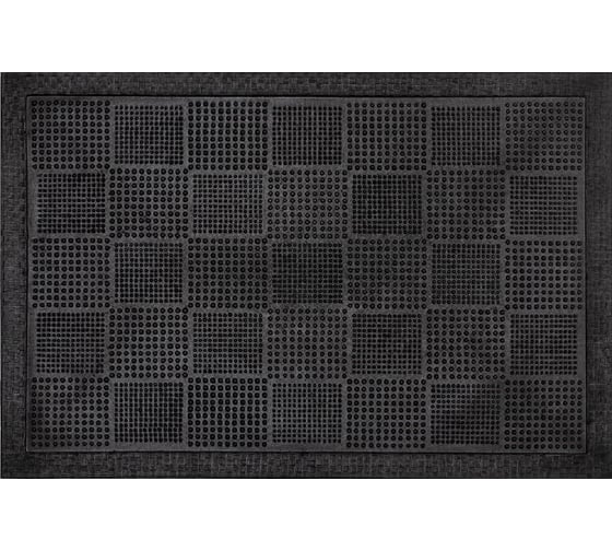 Изображение товара Резиновый придверный коврик ComeForte PIN MAT Шашки 45х75 см PM-013