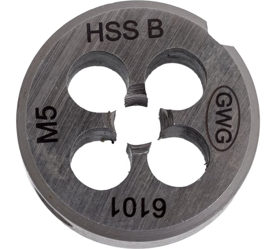Изображение товара Плашка GWG 6101 М5 HSS B (производство Болгария) 110003