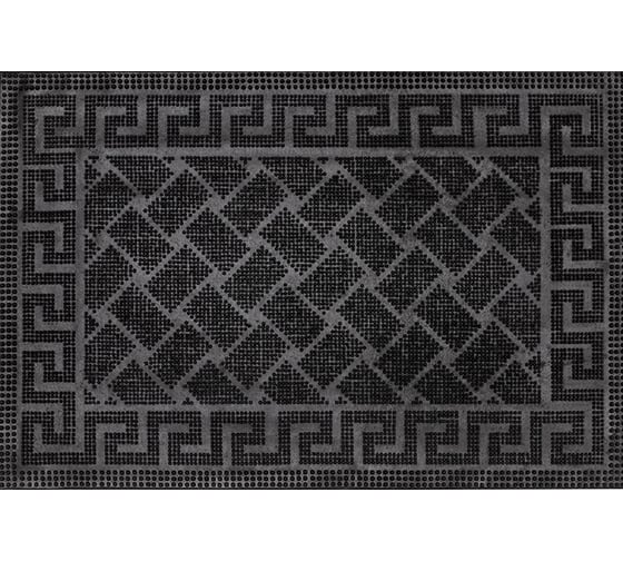 Изображение товара Резиновый придверный коврик ComeForte PIN MAT Меандр 45х75 см PM-016