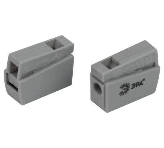Изображение товара Клемма ЭРА NO225410 быстрозажимная 221101 для светильников 1 полюс 0.5-2.5мм2 (упаковка 50 шт.) Б0067977
