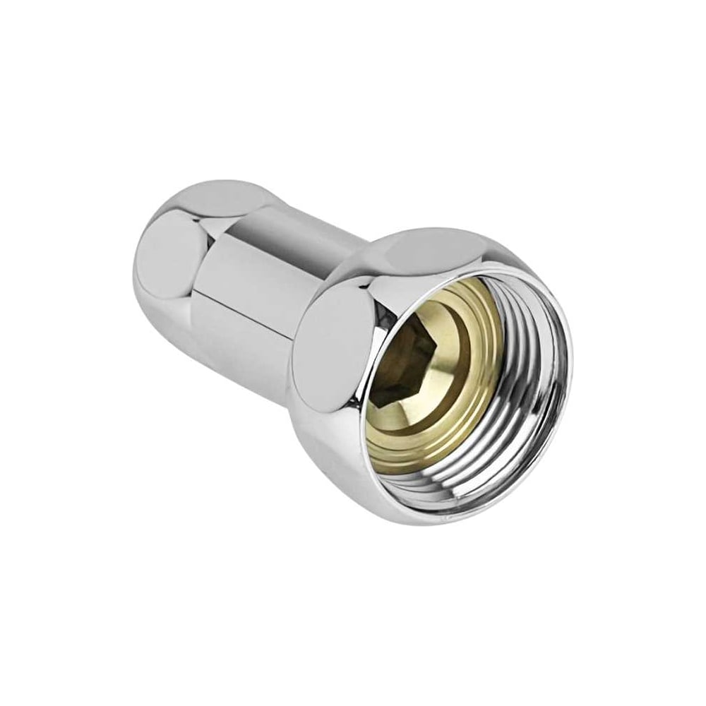 Изображение товара Соединение прямое для полотенцесушителя Valfex 3/4НГ х 3/4НГ, двунакидное, хромированный металл