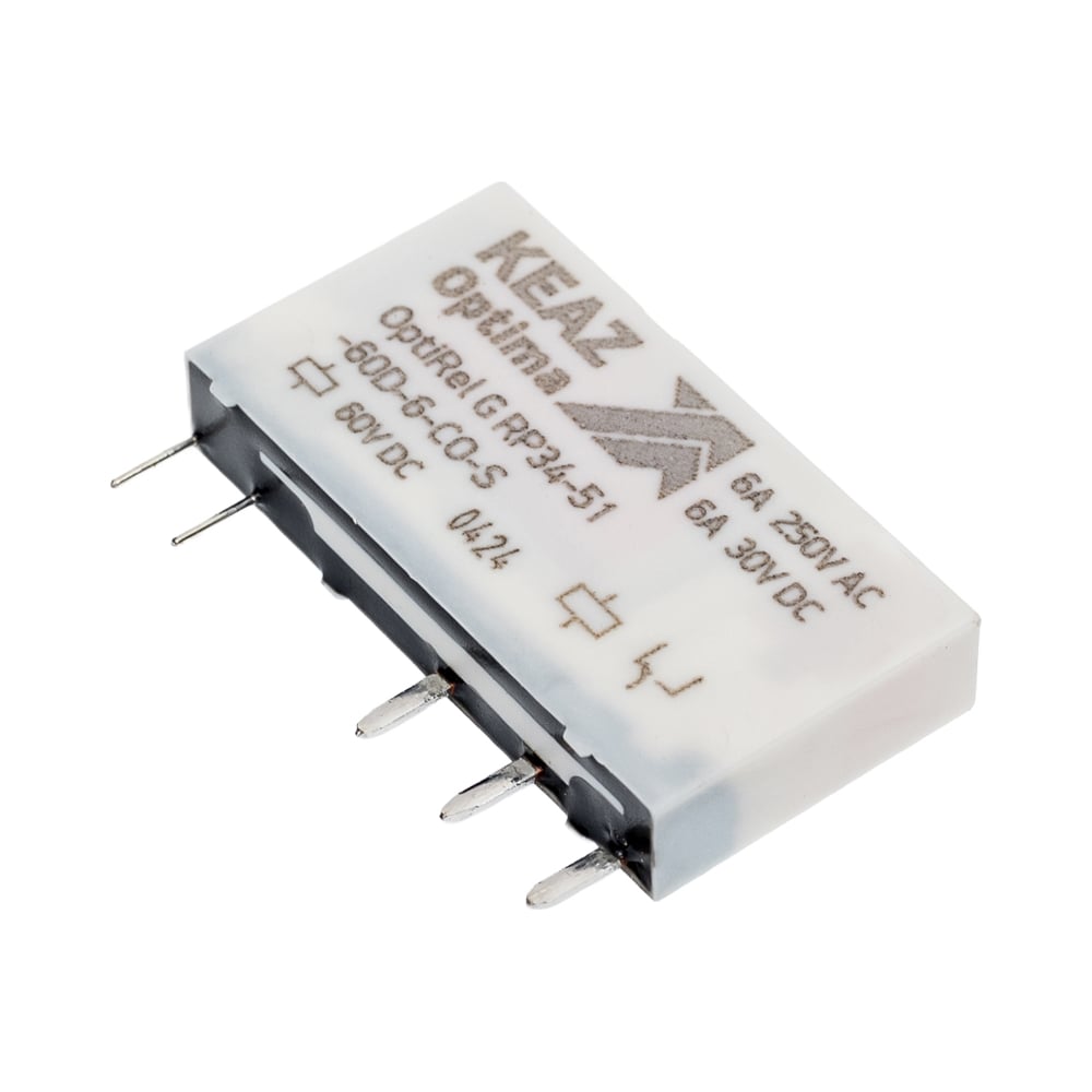 Изображение товара Промежуточное реле КЭАЗ OptiRel G RP34-51-60D-6-CO-S 6А IP51 модульное