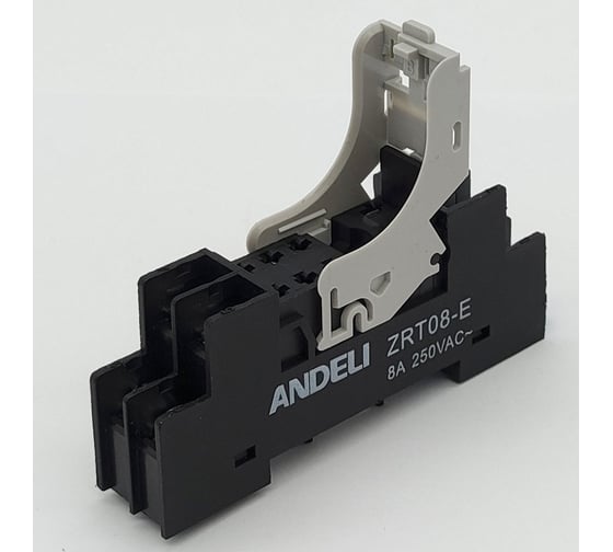 Изображение товара Розетка ANDELI для промежуточного реле серии LY4 8A (ZRT08-E) на DIN рейку ADL09-301