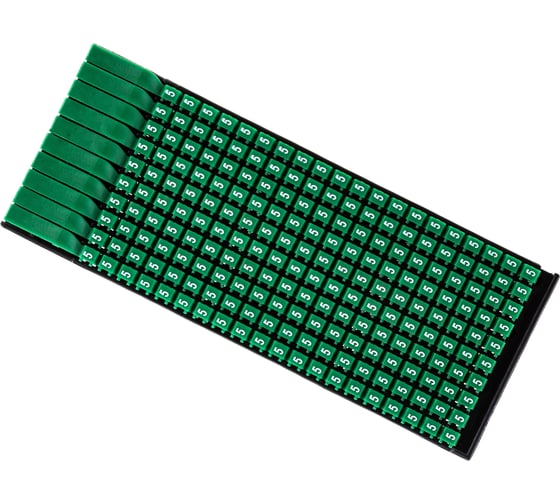 Изображение товара Маркер для кабеля DKC 0.5-1.5мм, символ "5", упаковка 200 штук MKF5S1