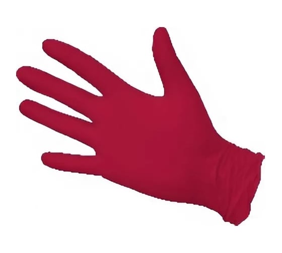 Изображение товара Перчатки смотровые неопудренные ARCHDALE NitriMax нитриловые, красные, 4г, 50 пар, р.XS B756XS