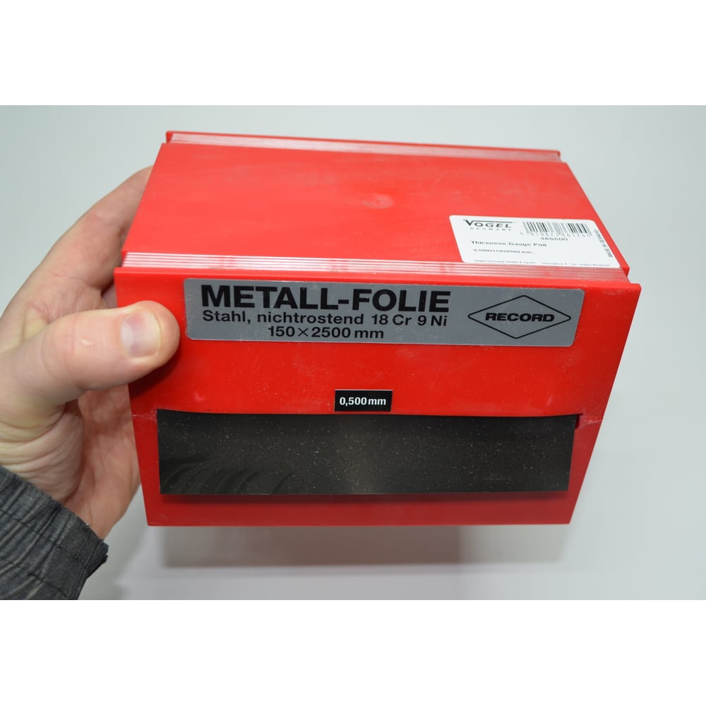 Изображение товара Щупы лентой Vogel 2500x150 для измерения зазоров из нержавеющей стали