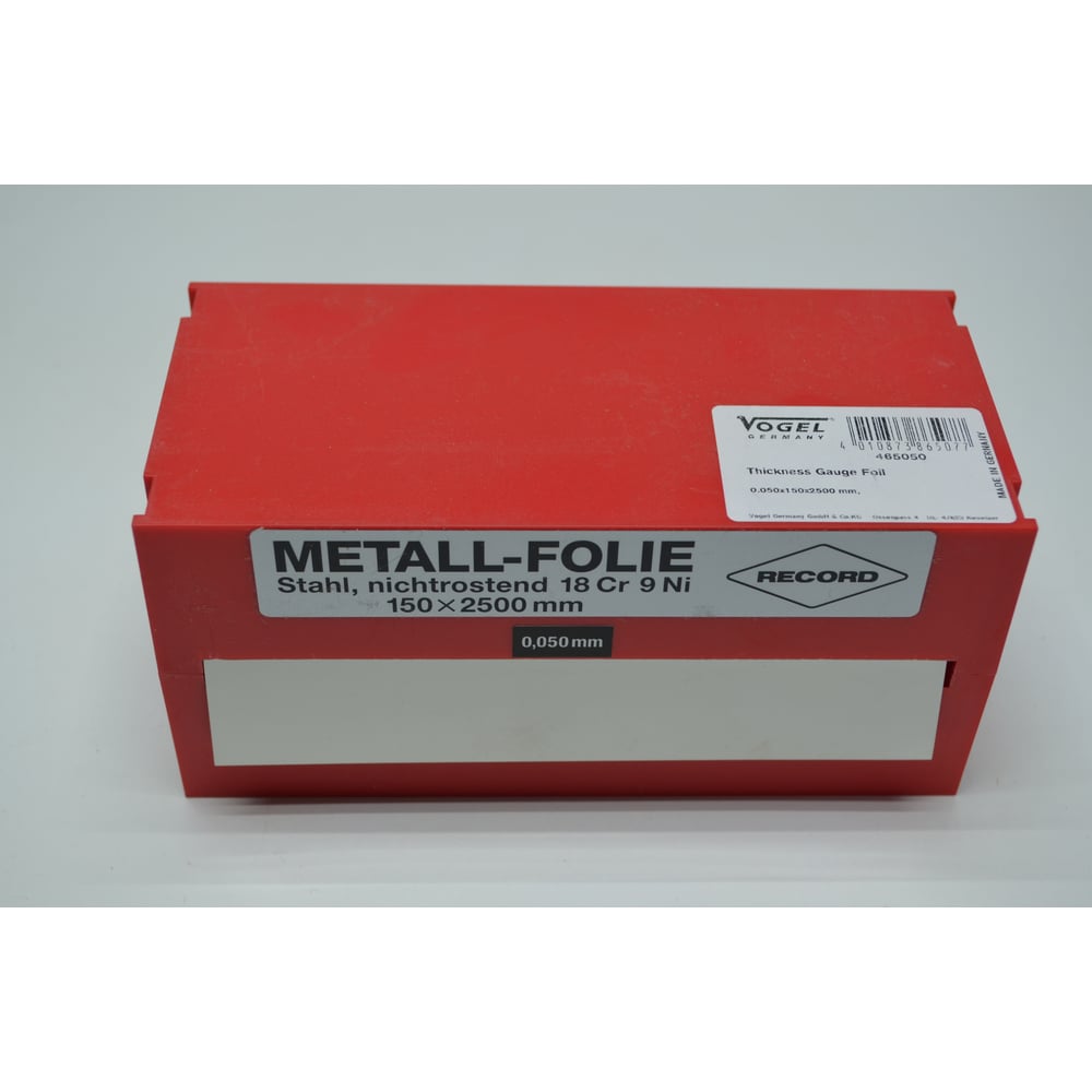 Изображение товара Щупы лентой Vogel 2500x150 мм, толщина 0.050 нерж. сталь 465050