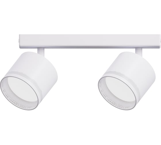 Изображение товара Светильник накладной truEnergy с матовыми кольцами поворотный под лампы 2xGX53 круг белый алюминий 21391