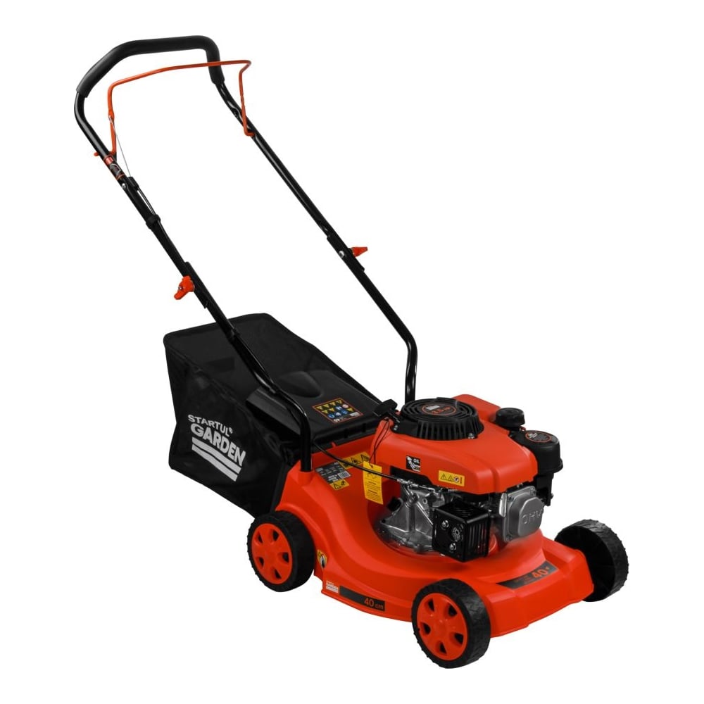 Изображение товара Бензиновая газонокосилка STARTUL GARDEN 40 SG1005, 40 см, мощность 3.5 л.с.