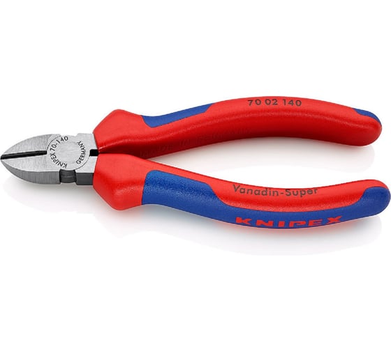 Изображение товара Бокорезы Knipex, L-140 мм, 62 HRC, 2-к ручки, KN-7002140SB