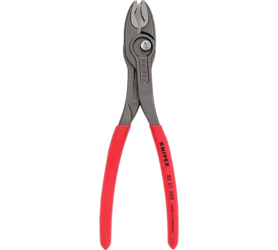 Изображение товара Захватные клещи Knipex TwinGrip, 4 - 22 мм, чернённые, длина 200 мм, обливные рукоятки, KN-8201200