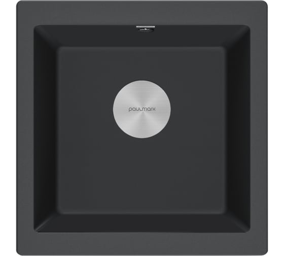 Изображение товара Мойка Paulmark GERA 50, IT-GRANIT, антрацит, 445x460, подст. мон. PM104546-AN