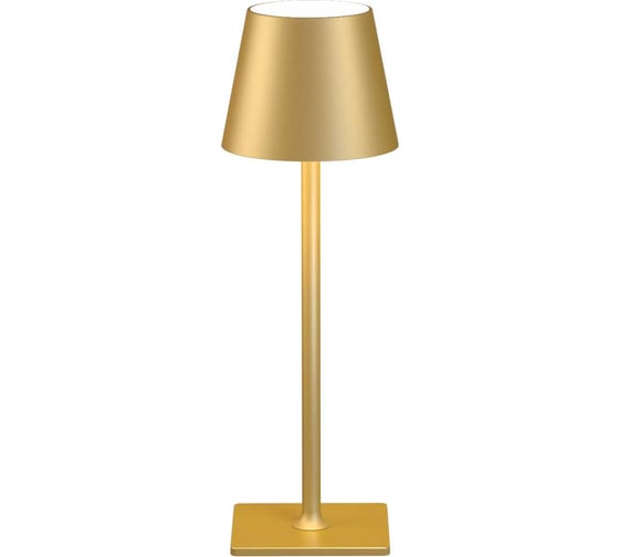 Изображение товара Декоративный настольный светильник светодиодный truEnergy 3W CCT (3000-6000K) D110xL380мм металл золотой 29001
