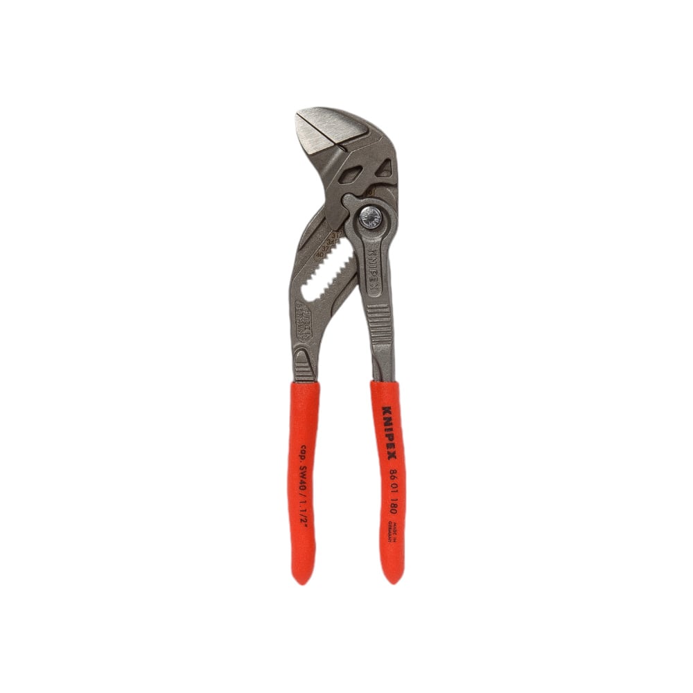 Изображение товара Переставные клещи-ключ Knipex 180 мм 40 мм серые 1К ручки KN-8601180SB
