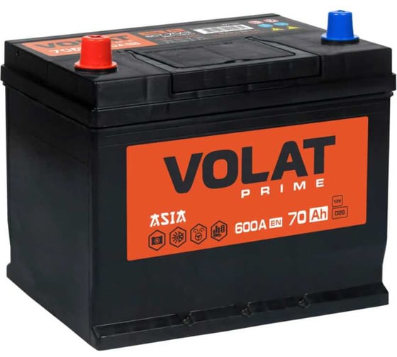 Изображение товара Аккумуляторная батарея VOLAT Prime Asia 70Ah L+ (нижний борт) VSA701
