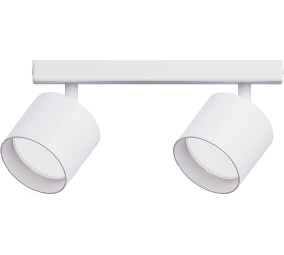 Изображение товара Светильник накладной поворотный truEnergy под лампы 2xGX53 круг белый алюминий 21381