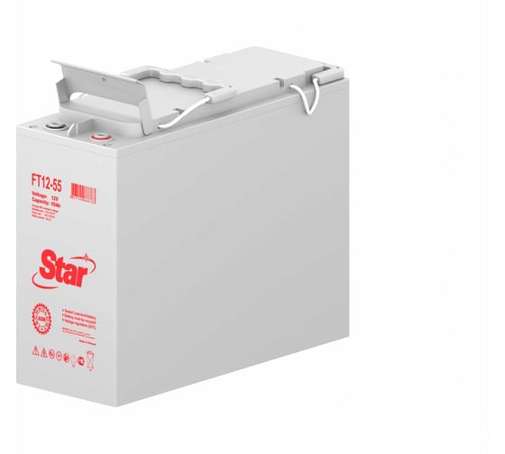 Изображение товара Аккумуляторная батарея STAR FT12-55 12В 55 Ач УТ-00002550