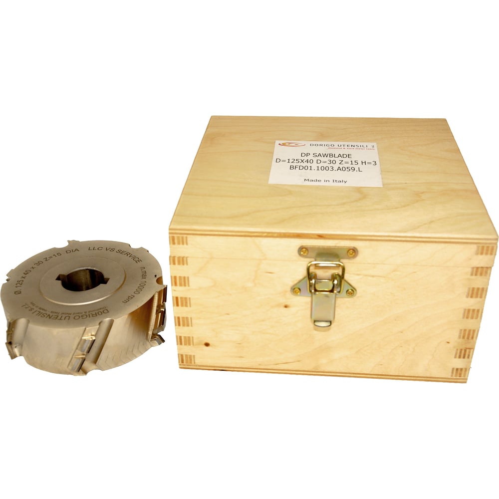 Изображение товара Фреза фуговальная Dorigo DA D 125x40x30 +2CH 8x4 3+3 DIV.30ASS