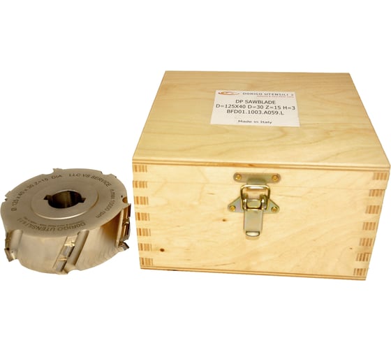 Изображение товара Фреза фуговальная Dorigo DA:D.125x40x30 +2CH 8x4 3+3 DIV.30ASS. Z=15 DIA H3 LH BFD02.1253.A188.L