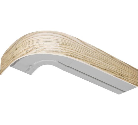 Изображение товара Двухрядный карниз Эскар Классика в сборе ясень шимо светлый 7 см, 2.4 м 741430240