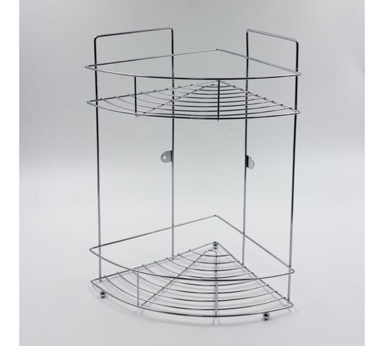 Изображение товара 2-ярусная угловая полка Joy Home хром 13066