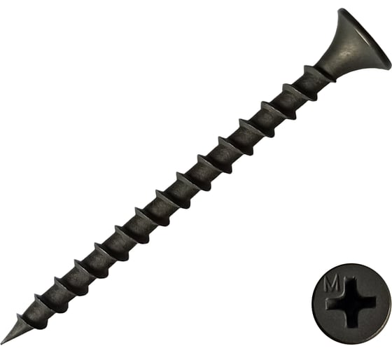 Изображение товара Саморез Daxmer ГКЛ по дереву усиленный 3,5х51 короб 15 кг 00000394200