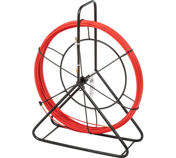 Изображение товара Протяжка для кабеля мини OlmiOn УЗК d=3,5 мм L=15 м в кассете №4, красный СП-К4-3,5/15