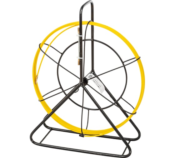 Изображение товара Протяжка для кабеля мини OlmiOn УЗК d=4,5 мм L=10 м в кассете №4, желтый СП-К4-4,5/10