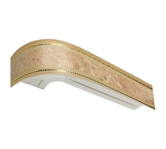 Изображение товара Двухрядный карниз Эскар Классика Антик в сборе мокко 2.6 м 529431260