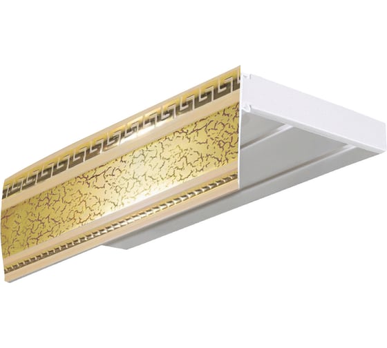 Изображение товара Двухрядный карниз Эскар ЭКОНОМ+ Антик в сборе престиж 1.6 м 528430160