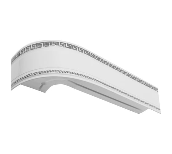 Изображение товара Двухрядный карниз Эскар Классика Антик в сборе серебро 2.2 м 527431220