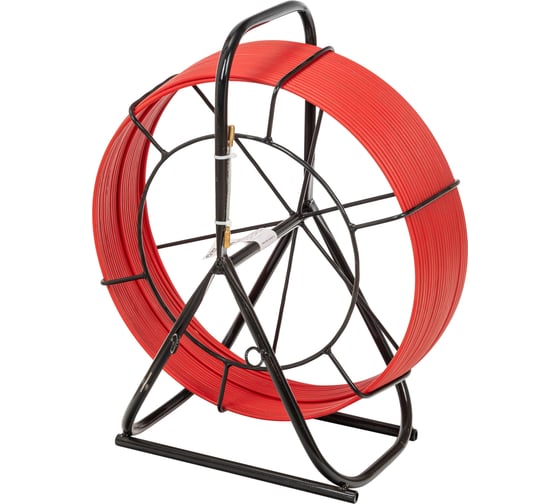 Изображение товара Протяжка для кабеля мини OlmiOn УЗК d=6 мм L=10 м в напольной кассете №5, красный СП-К5-6/10