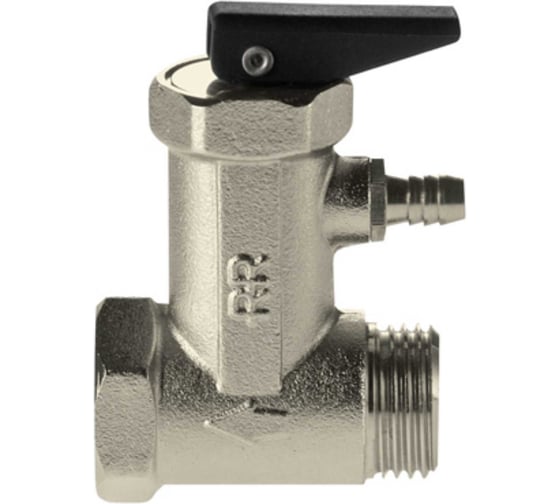 Изображение товара Предохранительный клапан для водонагревателей REMER усиленный, на 8 атмосфер,резьба наруж./внутр., 3/8, 1/2 413P812